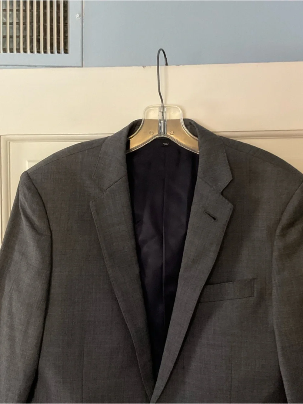 J.Crew Ludlow Slim-fit Blazer Jacket double vent Italian worsted wool Gray 36R